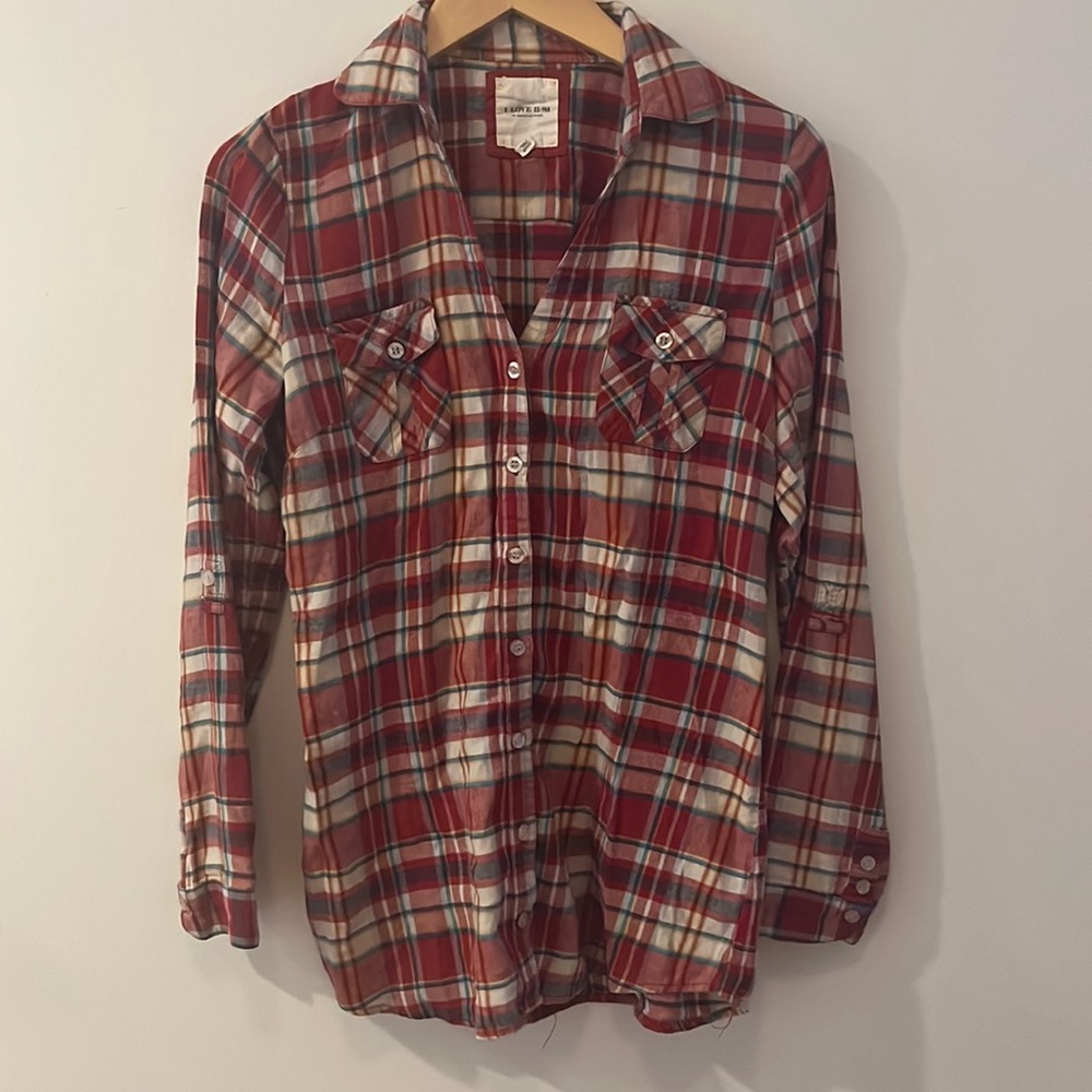 I Love H-81 Flannel Small Red Very Well Loved